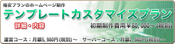 �e���v���[�g�J�X�^�}�C�Y�v�����F���S���i�̊i���z�[���y�[�W����v����